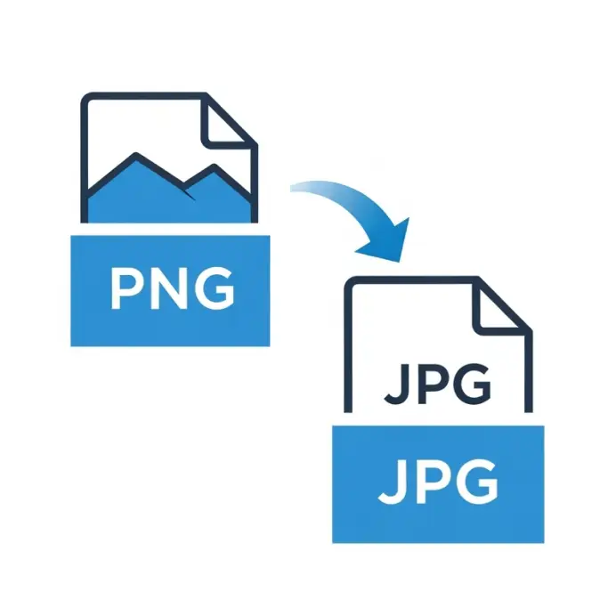 PNG to JPG Converter Icon - Free Image Format Conversion