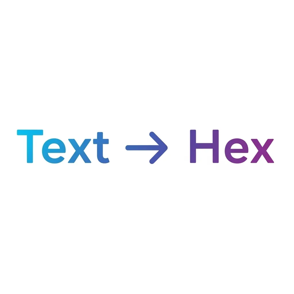 Text to HEX Converter icon - T to H conversion symbol