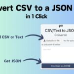 CSV to JSON: Convert Data Easily For Modern Applications CSV to JSON